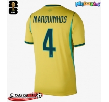 Brazylia Marquinhos #4 Koszulka Podstawowa MŚ 2026 Krótki Rękaw